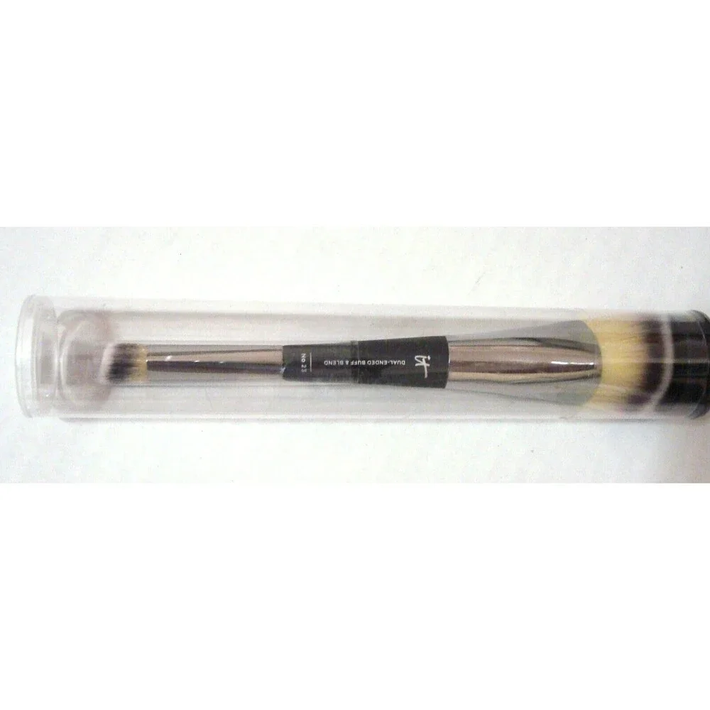 New NIP IT Cosmetics Heavenly Luxe Dual-Ended Buff & Blend Brush Soft